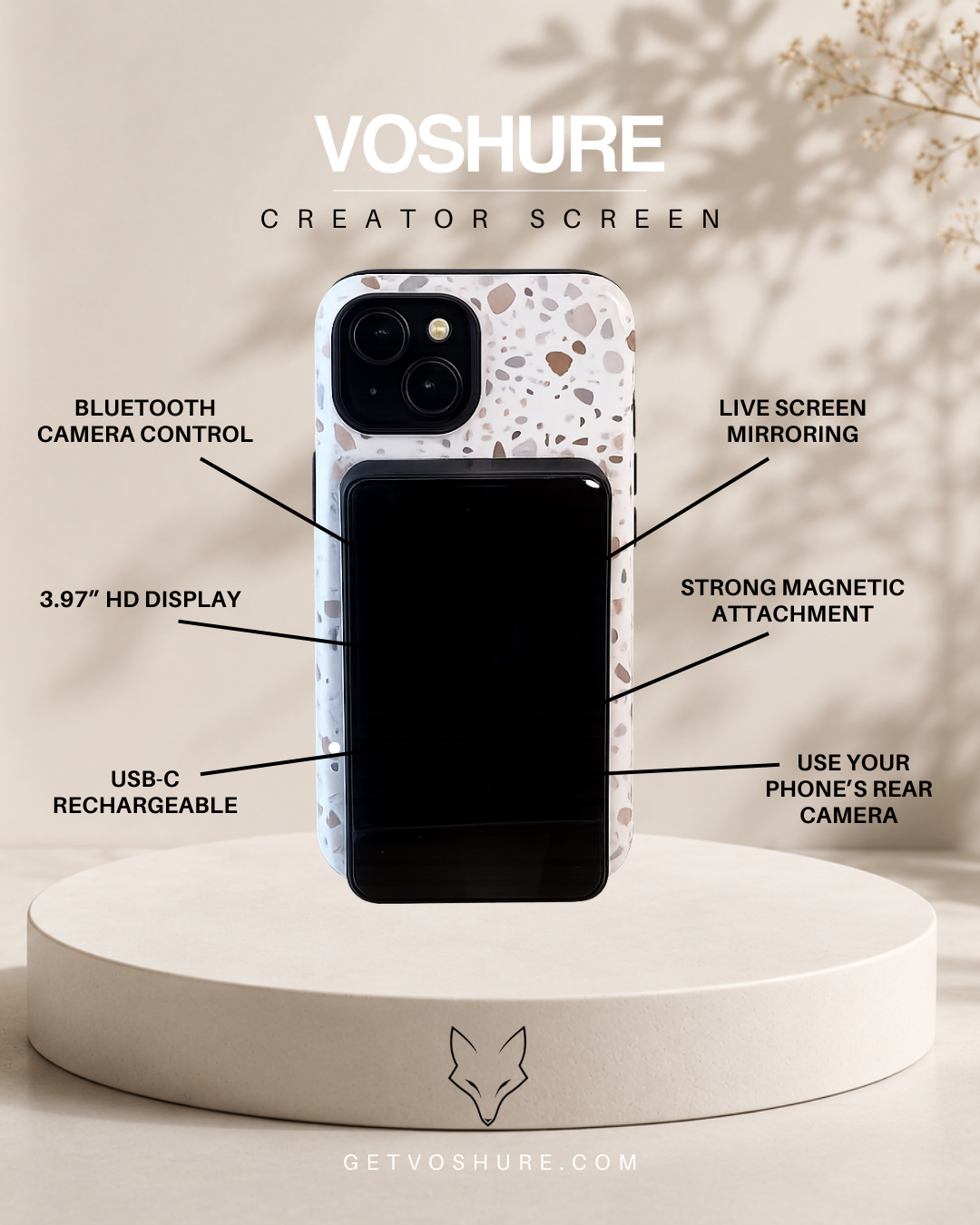 VOSHURE Creator Screen